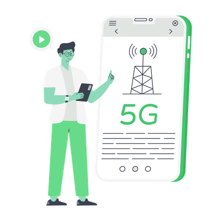 5g Technology  Illustration