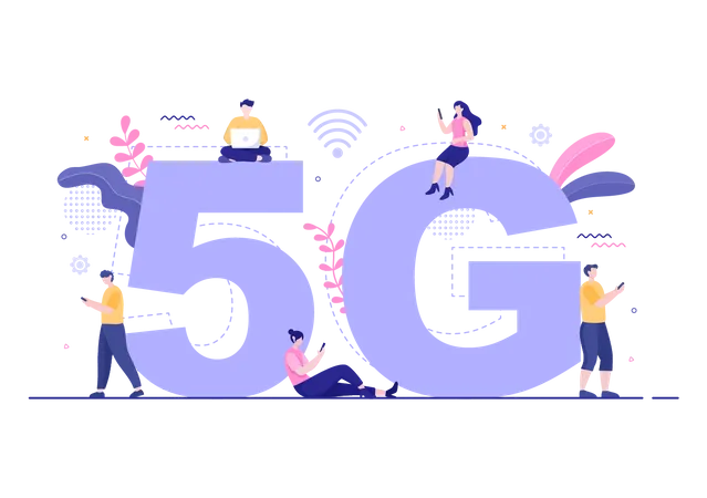 5G Wireless Technology Illustration