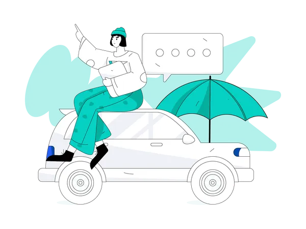 Car Insurance  Illustration