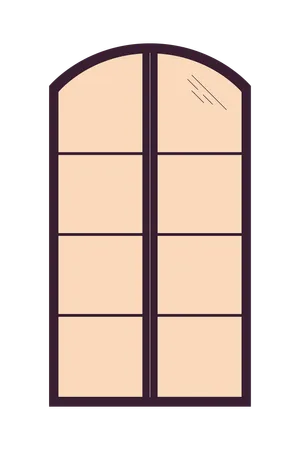 8 pane window frame  Illustration