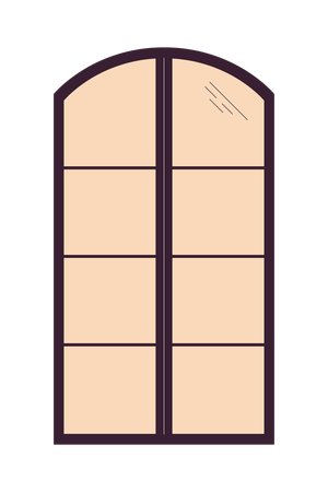 8 pane window frame  Illustration