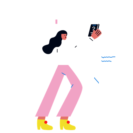 A bateria acabou, sinal perdido  Ilustração