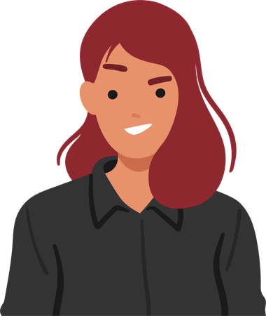 A menina está dando um sorriso malicioso  Ilustração