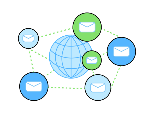 A Social Network  일러스트레이션