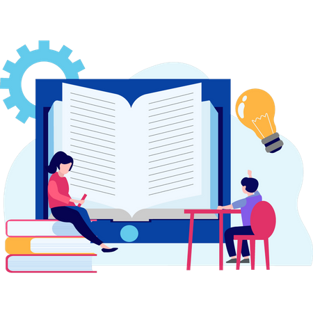 A student has a question  Illustration
