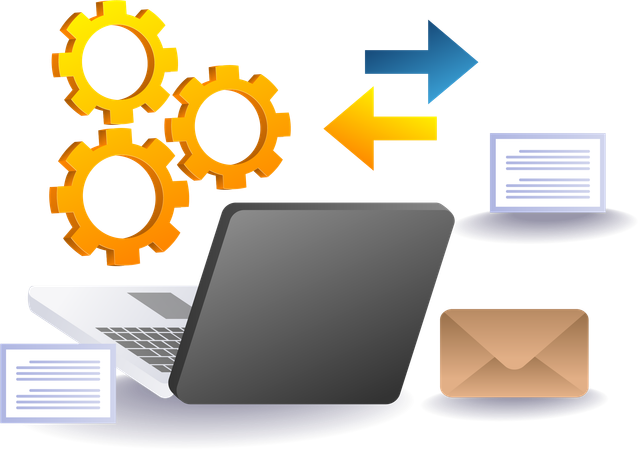 A tecnologia da computação funciona  Ilustração