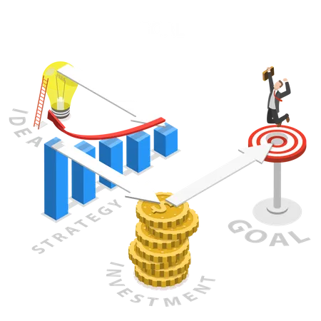 A way to the goal  Illustration