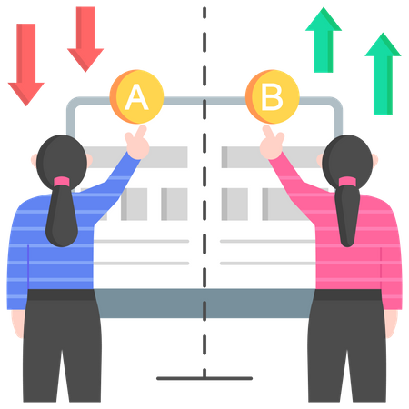 AB testing  Illustration