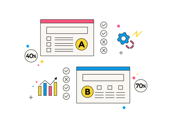 AB testing  Illustration