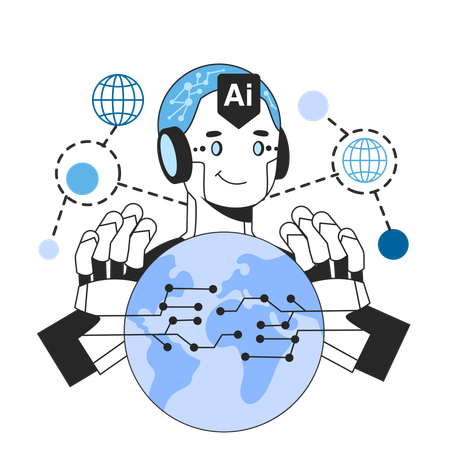 Ability to create  fake reality as neural network implementation  일러스트레이션