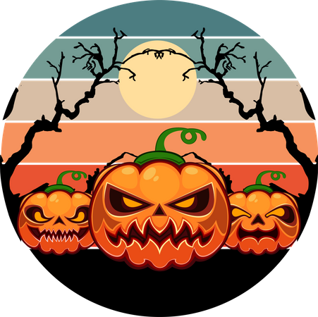 Abóbora de Halloween  Ilustração