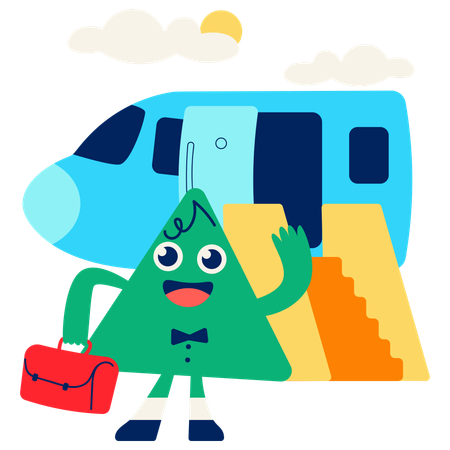 Abordar el avión  Ilustración