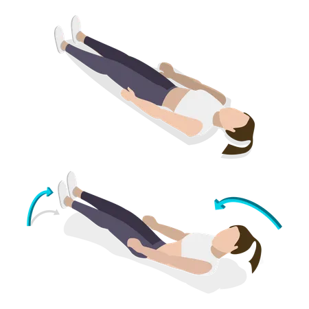 ABS Workout For Women  Illustration