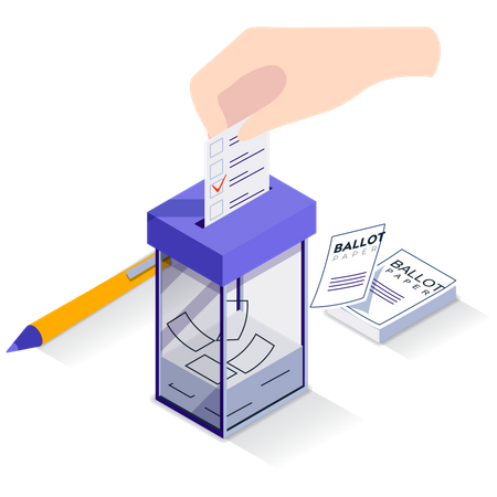 Abstimmungsumfrage  Illustration