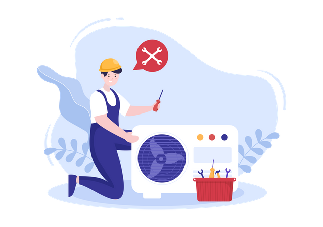 AC Maintenance Service  Illustration