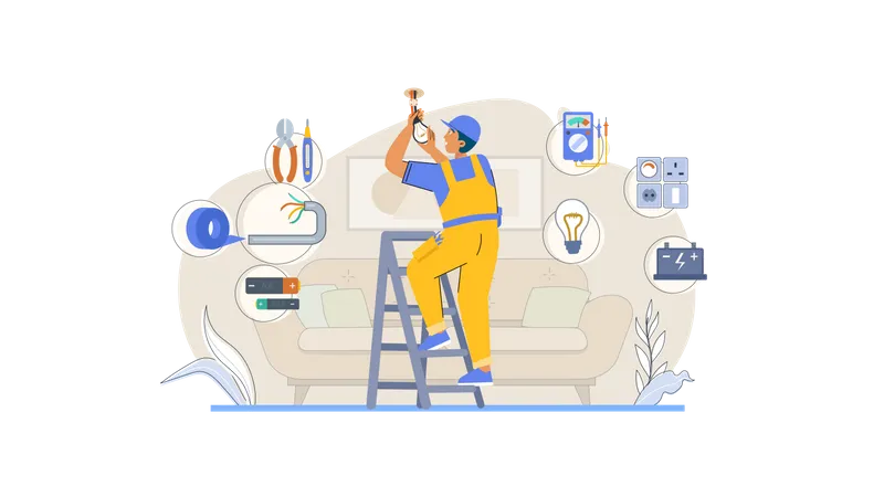 AC Repair Service  Illustration