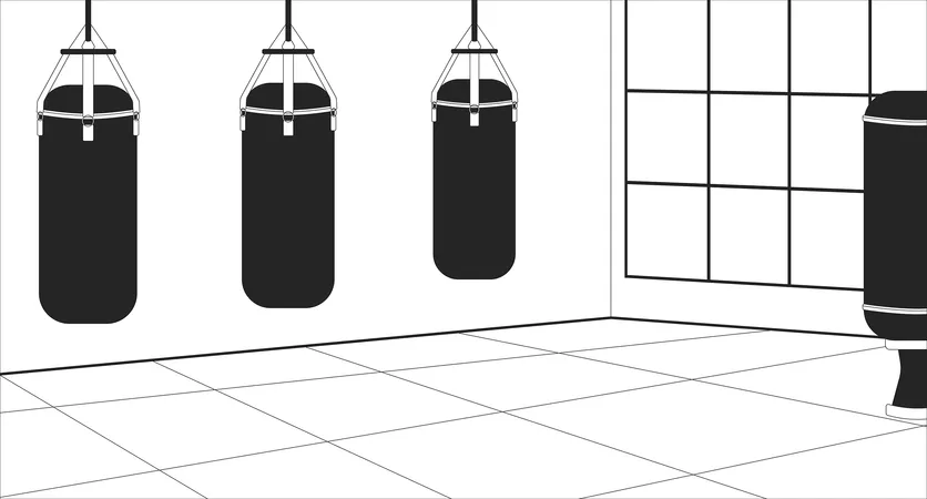 Academia de artes marciais  Ilustração