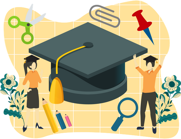 Academic graduation  Illustration