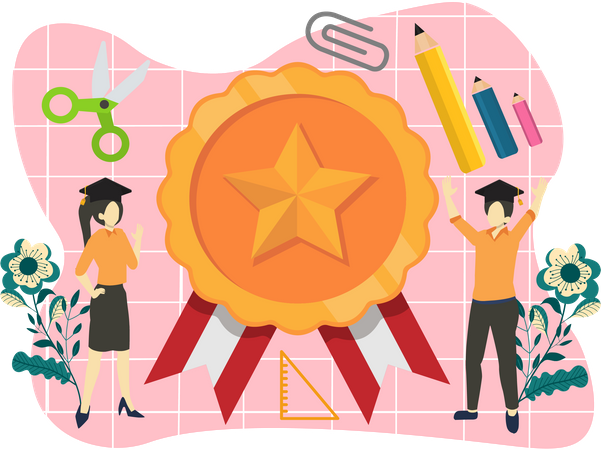 Academic graduation  일러스트레이션