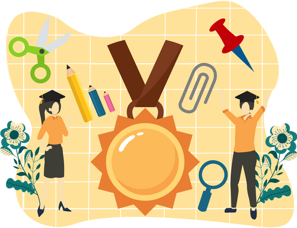 Academic graduation  일러스트레이션