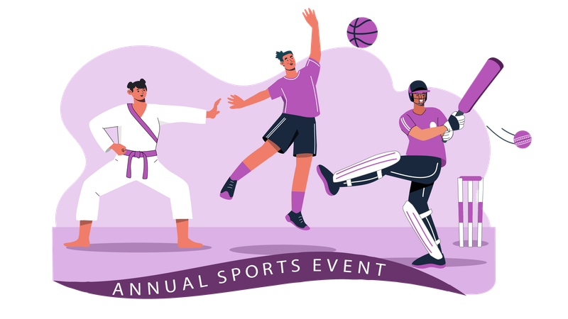 Academic sports event  Illustration