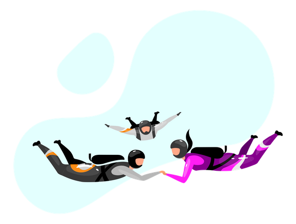 Accelerated free-fall Illustration