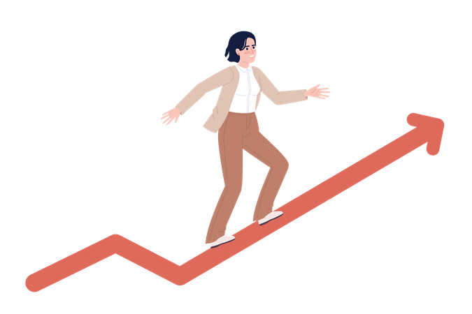 Accelerating personal growth in workplace  일러스트레이션
