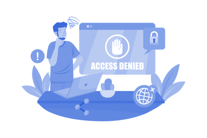 Access Denied  Illustration