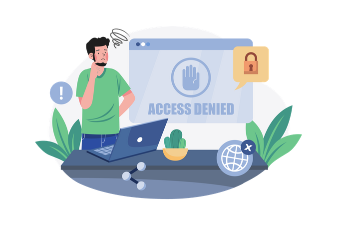 Access Denied  Illustration