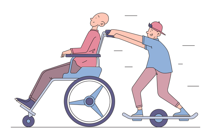 Accessibility support service Illustration