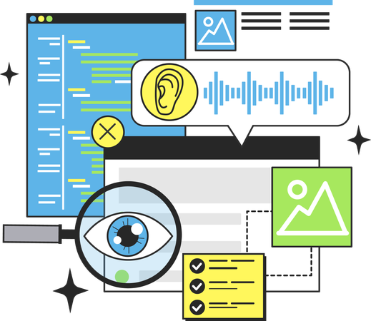 Accessibility testing technique  Illustration