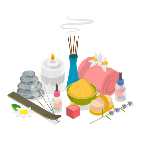 Accessoires de spa  Illustration