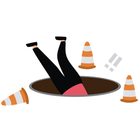 Accident causing bankruptcy  Illustration