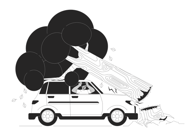 Accidente de tráfico  Illustration