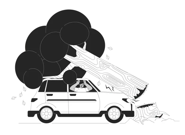 Accidente de tráfico  Illustration