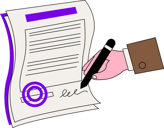 Signature de l'accord  Illustration