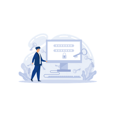 Account login  Illustration