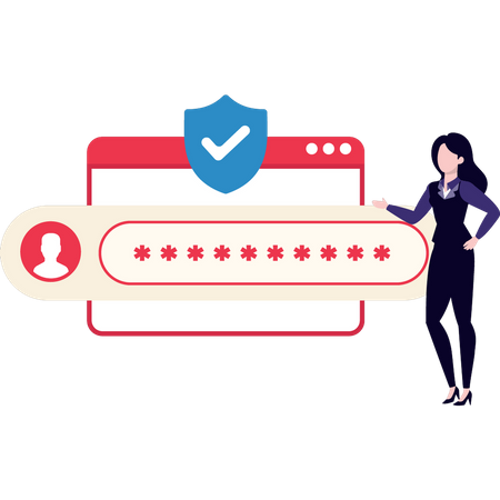 Account Password  Illustration