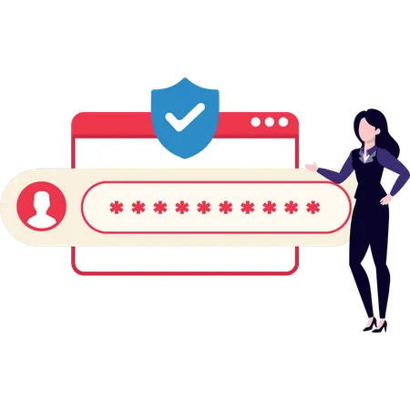 Account Password  Illustration