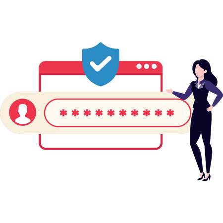 Account Password  Illustration