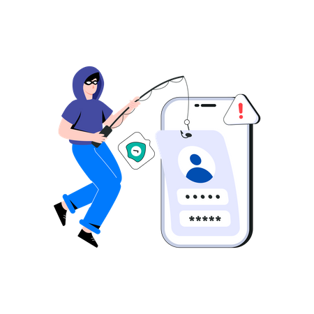 Account Phishing  Illustration