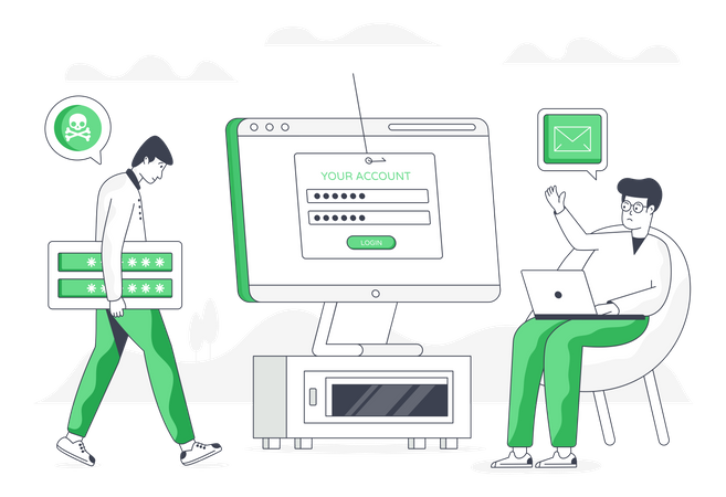Account Phishing  Illustration