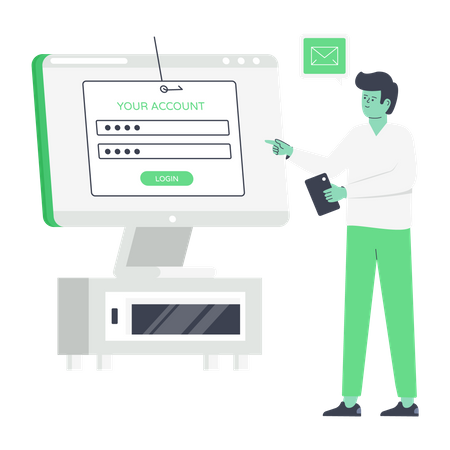 Account Phishing  Illustration
