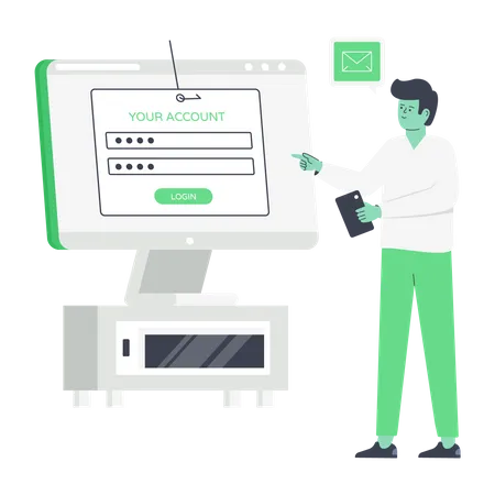 Account Phishing  Illustration