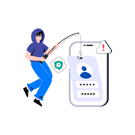 Account Phishing  일러스트레이션