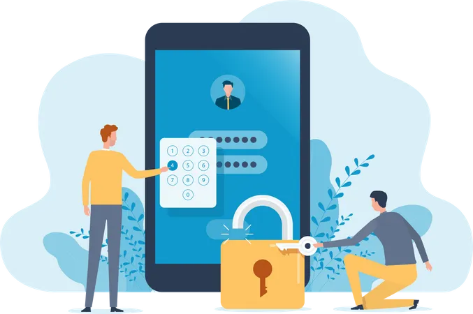 Account security  Illustration