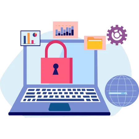 Account security is available globally  Illustration