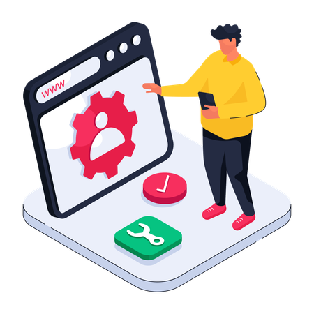 Account Setting  Illustration