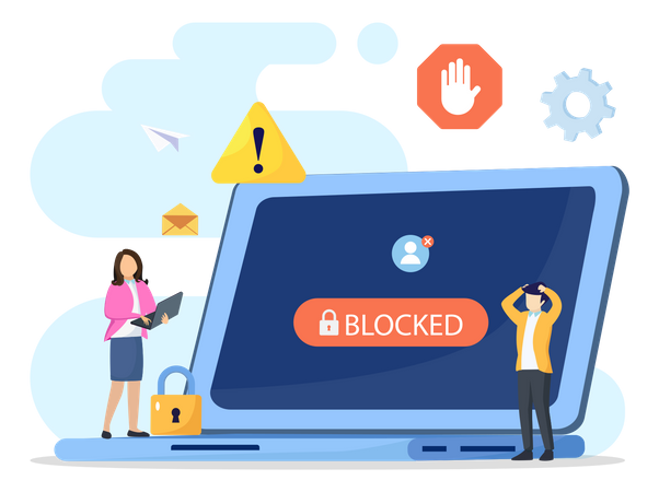Account Suspension  Illustration