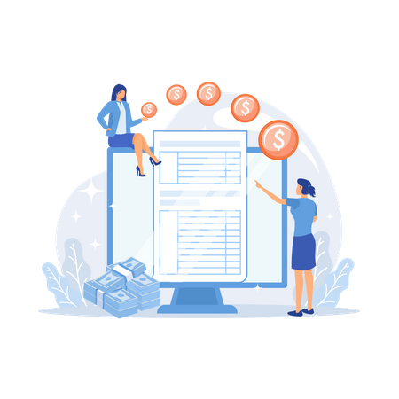 Accountant expertise  Illustration